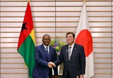 Le président Bissau-guinéen Omar Cissoko Emballo est au Japon pour une visite de travail (Images)