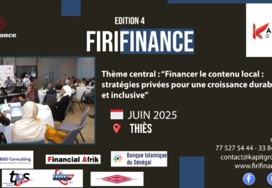 Thiès: 4ème Edition du FIRIFinance