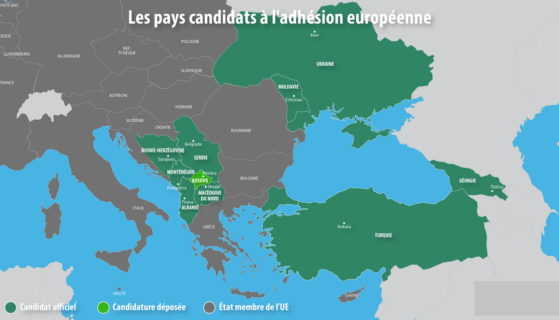 Les pays candidats à l&rsquo;adhésion européenne