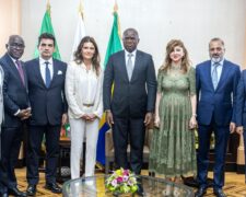 Brice Clotaire Nguema, a reçu une délégation du groupe GÜLSAN, Chairman Energy… [Images]