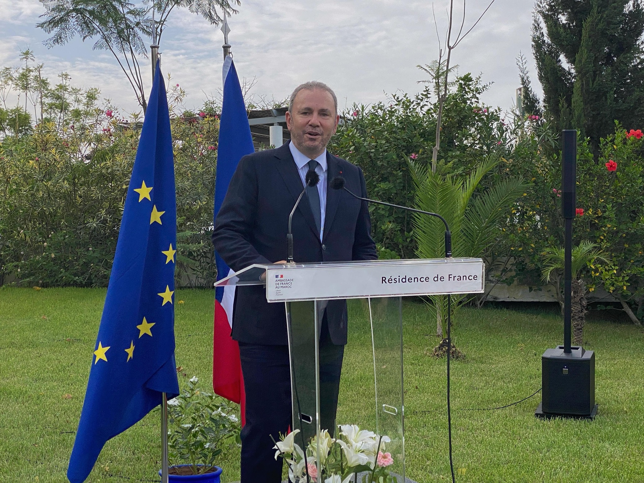 L&rsquo;ambassadeur Christophe Lecourtier, les nouveaux agents qui rejoignent l’ambassade de France au Maroc