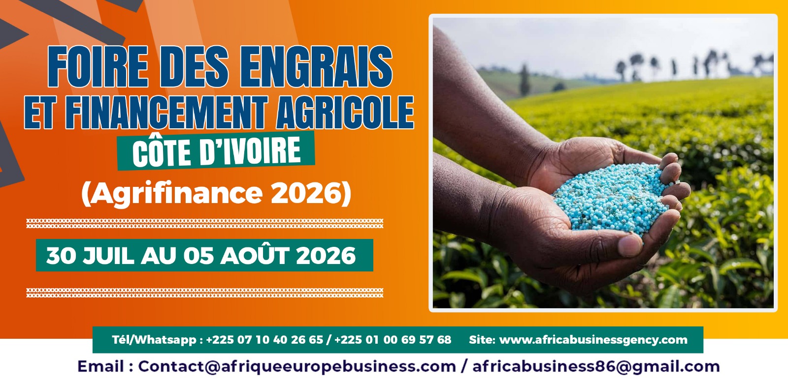 FOIRE DES ENGRAIS ET FINANCEMENT AGRICOLE CÔTE D’IVOIRE (Agrifinance 2026)