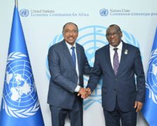 Le secrétaire exécutif de la Commission économique pour l&rsquo;Afrique (CEA), Claver Gatete, a rencontré l&rsquo;honorable Michel Sidibé, Envoyé spécial de l&rsquo;UA [Images]