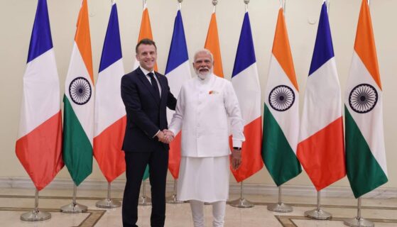 le président Emmanuel Macron a rencontré le Premier ministre Narendra Modi