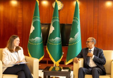 S.E. Mahmoud, Président de la Commission de l&rsquo;UA, a reçu S.E. Olivia Leslie, Ambassadrice de l&rsquo;Irlande en Éthiopie [Images]