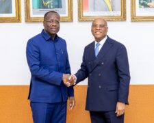 à Dakar, mon homologue, Monsieur Yvon SANA BANGUI, Gouverneur de la Banque des Etats de l’Afrique Centrale (BEAC). (photos)