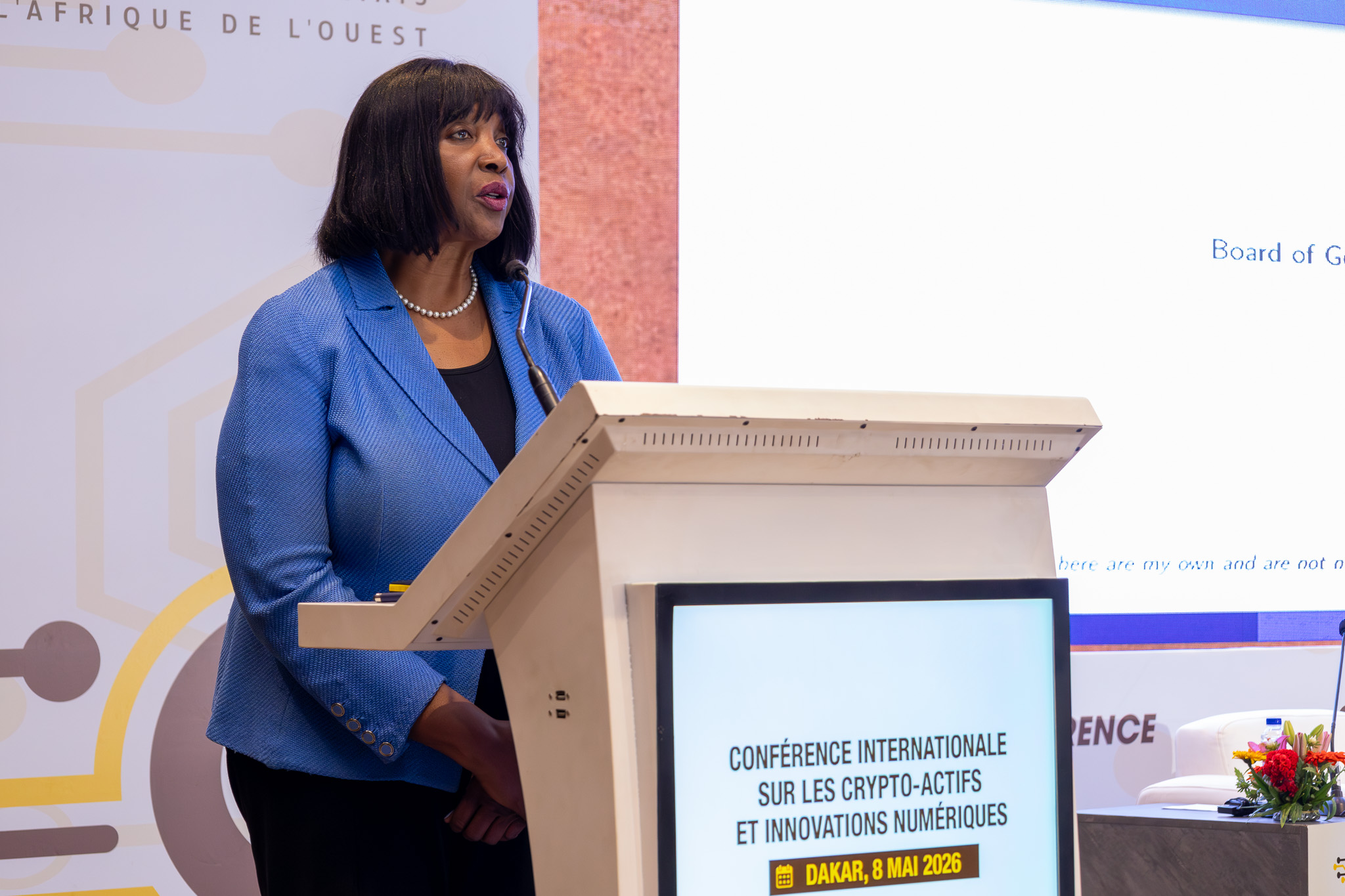 Lisa D. Cook, de la Réserve fédérale des Etats-Unis et économiste reconnue pour ses travaux sur l’innovation et la stabilité financière. (photos)