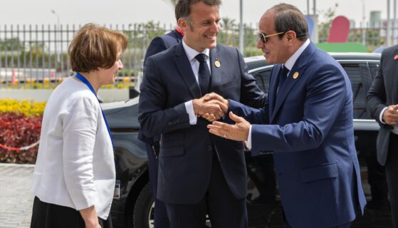 Président Emmanuel Macron pour sa visite à Borg El Arab (photos)