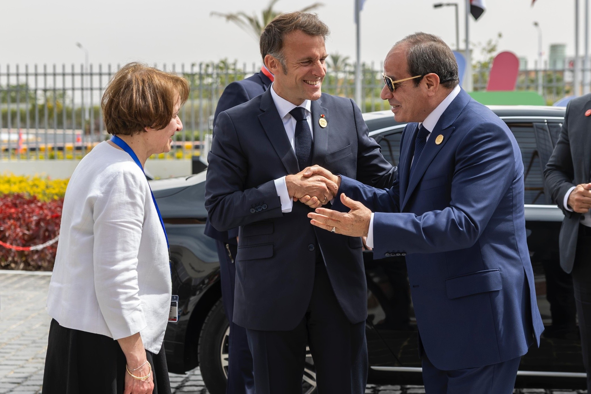 Président Emmanuel Macron pour sa visite à Borg El Arab (photos)