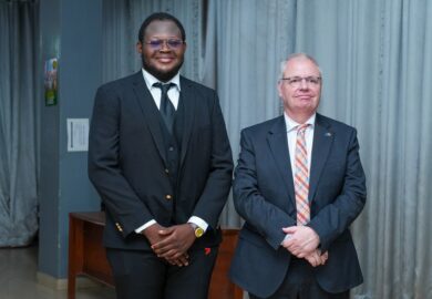 Union européenne, L’ambassadeur Philippe Bronchain encourage des étudiants en diplomatie de l&rsquo; Université Libre du Burkina. (photos)