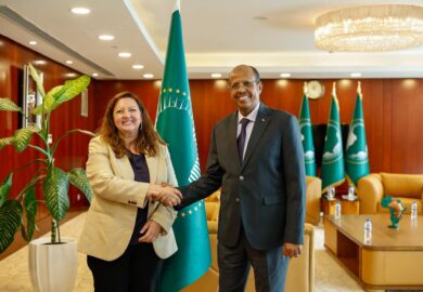 Le président de la Commission de l&rsquo;Union africaine, a reçu Mme Kirsty McNeill, ministre de l&rsquo;État pour le développement international du Royaume-Uni. (photos)